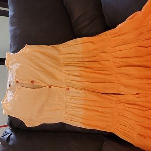 Long Orange dress size m